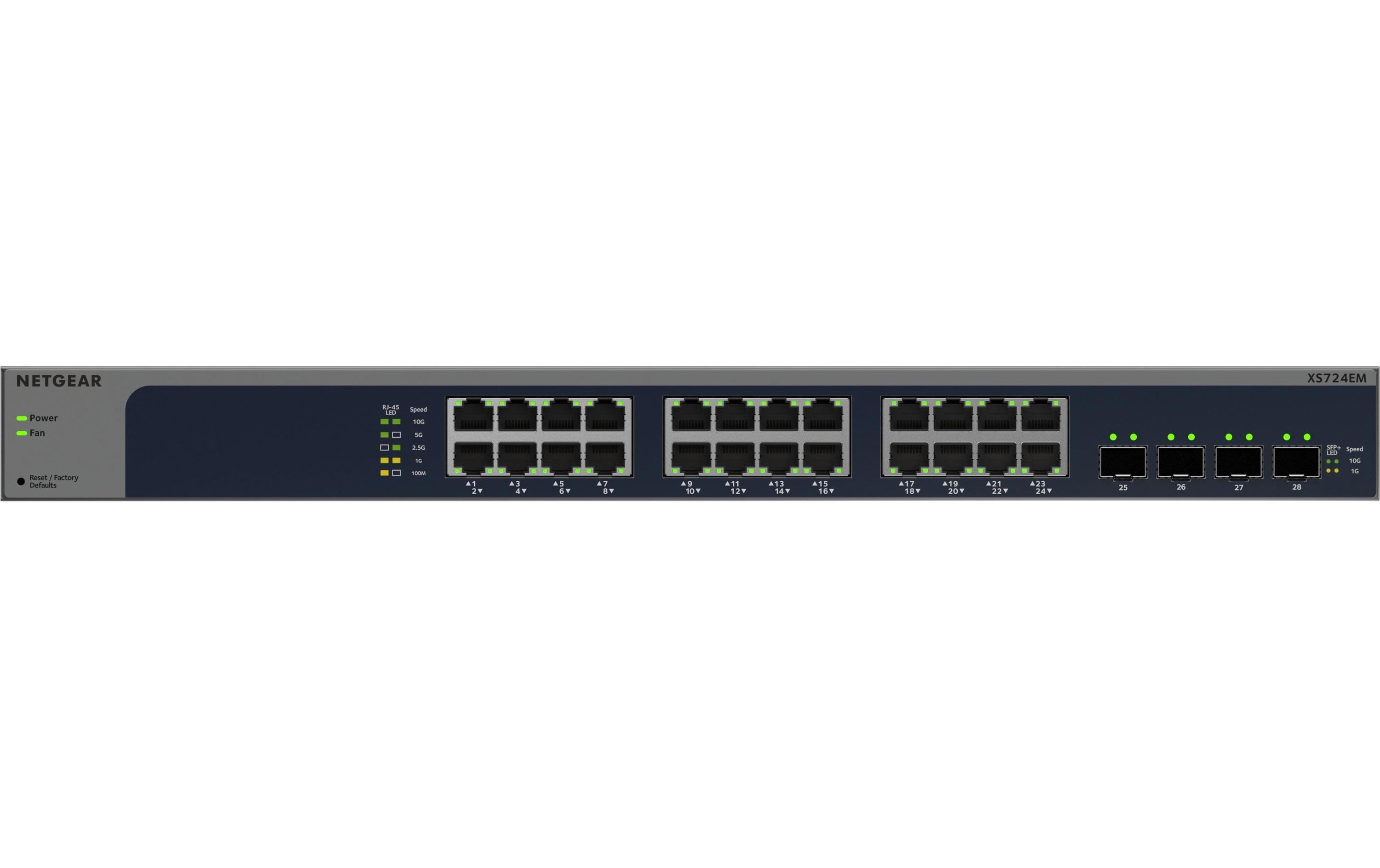 1941195_4 - Mediatech Netgear XS724EM v2: 24 Port EASY SMART SWCH 24-Port Multi-Gigabit Switch, 2x SFP+