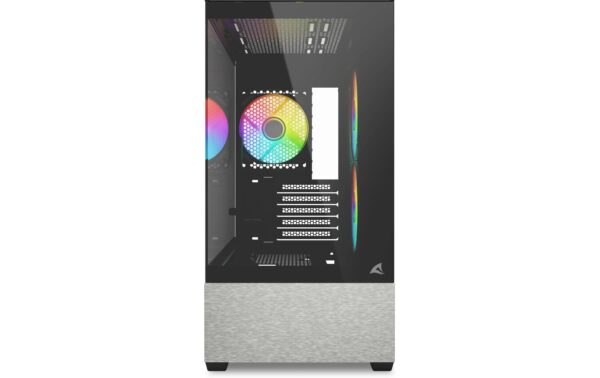 1941438_1 - Mediatech Sharkoon MK7 ARGB Black microATX, 2x U3, TG, 4x 120 ARGB Ring Fan