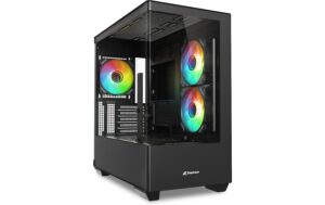 Sharkoon Elite Shark CM100 Black microATX, 2x U3, Crve Class Panel