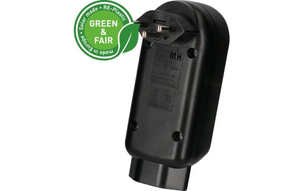 1941938_2 - Mediatech Abzweigstecker maxADAPT 2+1xT13, drehbar drehbar 320°, schwarz, Green & Fair