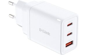D-Link DCP-651: GaN Charger weiss 65W, 2x USB-C, 1x USB-A