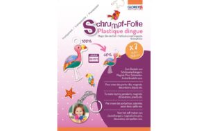 Glorex Schrumpffolie A5, 7 Bogen,weiss