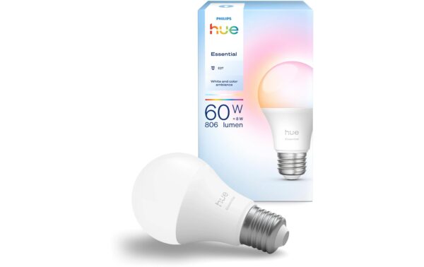 1947047 - Mediatech Philips Hue Essential White & Colour Ambiance E27 Einzelpack 806lm