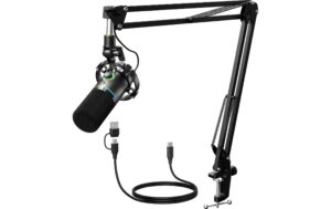 Maono Mikrofon PD200XS Schwarz USB, XLR,  inkl Arm