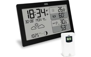 ADE Wetterstation mit Funk-Aussensensor WS2325, schwarz