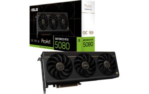 ASUS PROART RTX5080 O16G, GDDR7 GeForce RTX5080, 2x DP, 1x HDMI, 1x USB-C