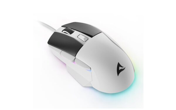 Sharkoon SKILLER SGM35, optisch, white 6 Tasten, USB Kabel, 6400dpi