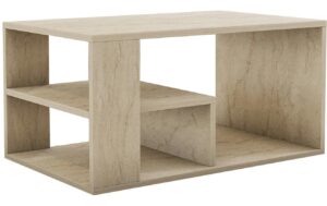 Woody Fashion Couchtisch Eros 80x50x40 cm, Travertine