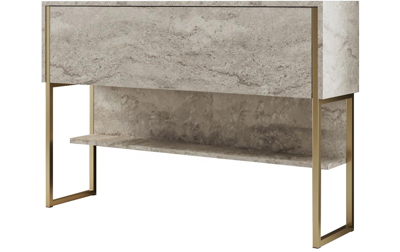 Woody Fashion Kommode Luxe 120x80x30 cm, Travertine/Gold kaufen Schweiz | Mediatech.ch
