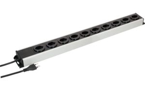 Steckdosenleiste Power Line 10xT13 1.5m grau / schwarz