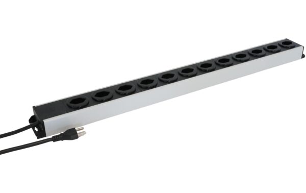 1952688 - Mediatech Max Hauri Steckdosenleiste Power Line 12xT23 1.5m grau / schwarz kaufen | Mediatech.ch