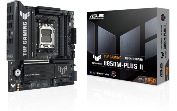 ASUS TUF GAMING B850M-PLUS II, mATX AM5, AMD B850, 4x DDR5, PCIe 5.0 kaufen Schweiz | Mediatech.ch