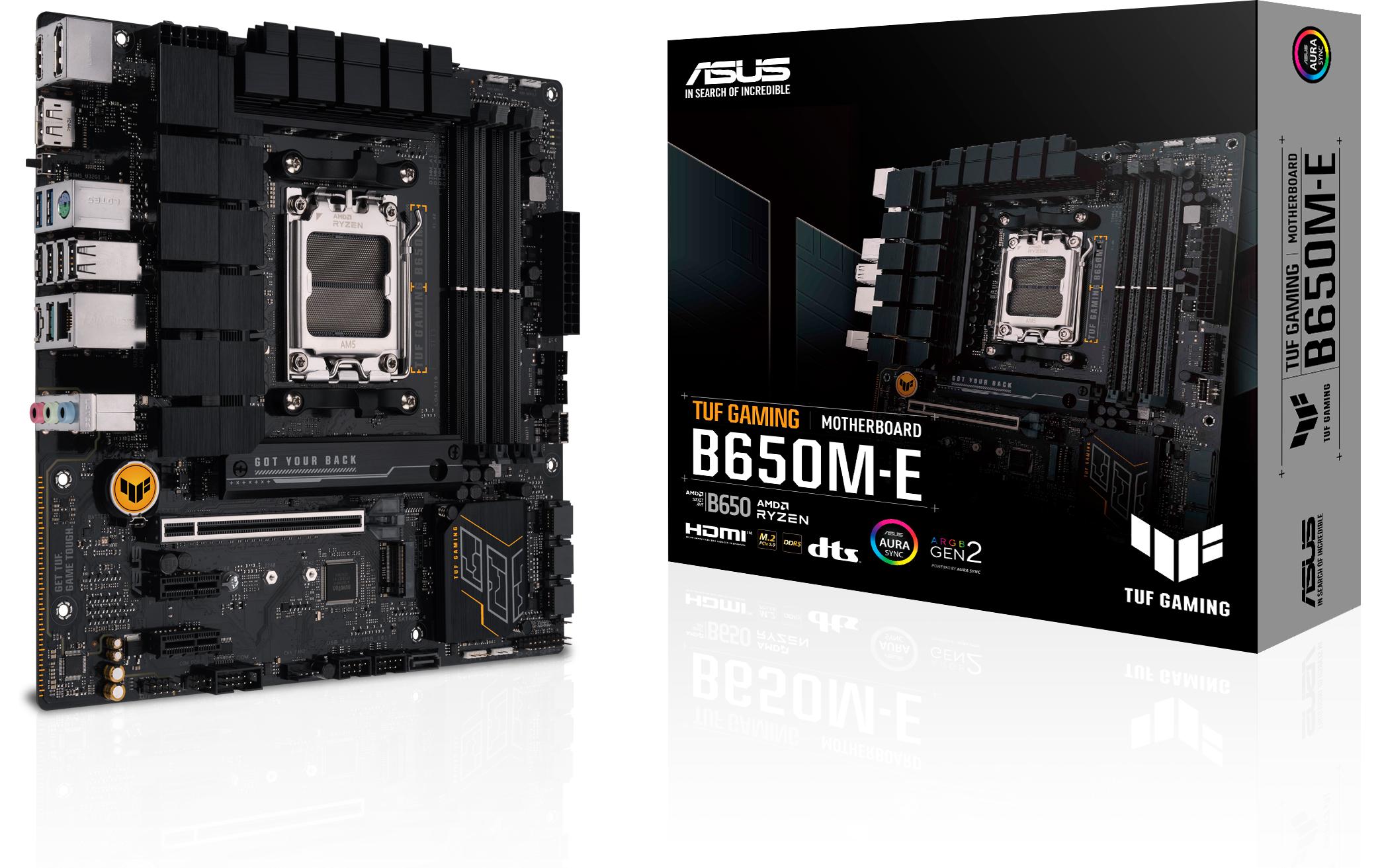 1953087 - Mediatech ASUS TUF GAMING B650M-E, mATX AM5, AMD B650, 4x DDR5, PCIe 4.0 kaufen Schweiz | Mediatech.ch