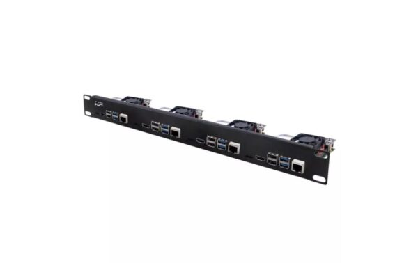 Raspberry Pi 5 19 Server Rack H1 für bis 4x Raspberry Pi 5, Farbe: schwarz kaufen Schweiz | Mediatech.ch