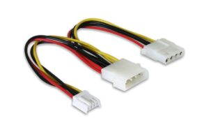 Delock Kabel Stromversorgung Y-Kabel / Weiche, intern von 5 1/4 auf 1x 3 1/2 + 1x5 1/4 kaufen | Mediatech.ch