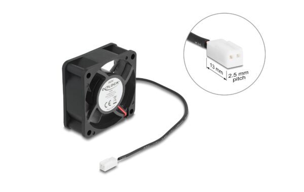 Delock Gehäuselüfter 60x60x25mm, 5V Axiallüfter, schwarz, 5V DC kaufen Schweiz | Mediatech.ch