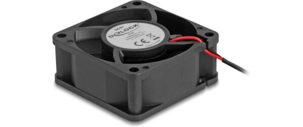 Delock Gehäuselüfter 60x60x25mm, 5V Axiallüfter, schwarz, 5V DC