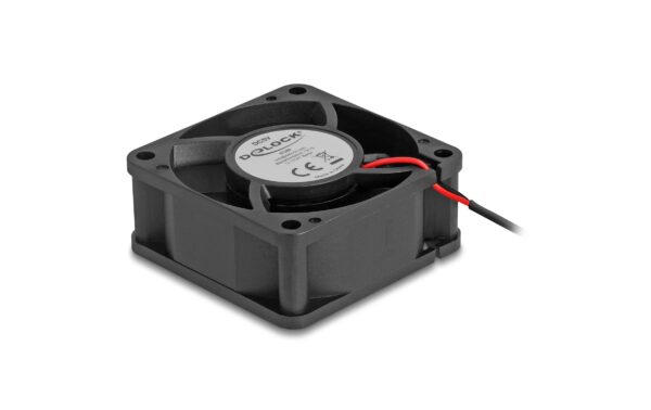 Delock Gehäuselüfter 60x60x25mm, 5V Axiallüfter, schwarz, 5V DC