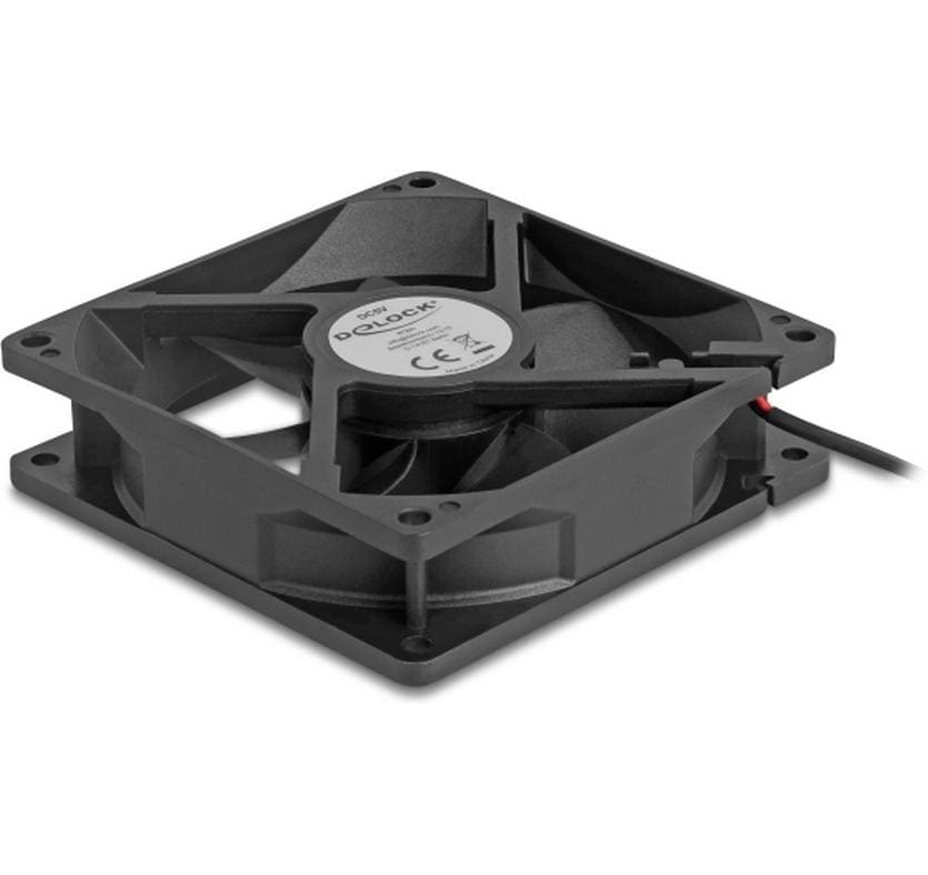 1954868_1 - Mediatech Delock Gehäuselüfter 92x92x25mm, 5V Axiallüfter, schwarz, 5V DC