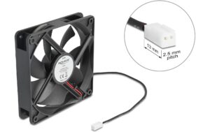 1954869 - Mediatech Delock Gehäuselüfter 120xx120x25mm, 5V Axiallüfter, schwarz, 5V DC kaufen Schweiz | Mediatech.ch