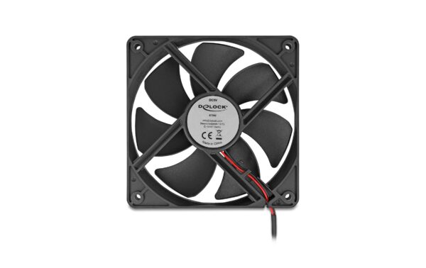 1954869_3 - Mediatech Delock Gehäuselüfter 120xx120x25mm, 5V Axiallüfter, schwarz, 5V DC