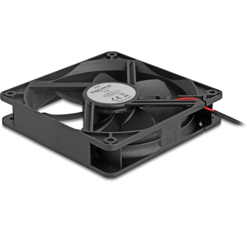 1954869_4 - Mediatech Delock Gehäuselüfter 120xx120x25mm, 5V Axiallüfter, schwarz, 5V DC