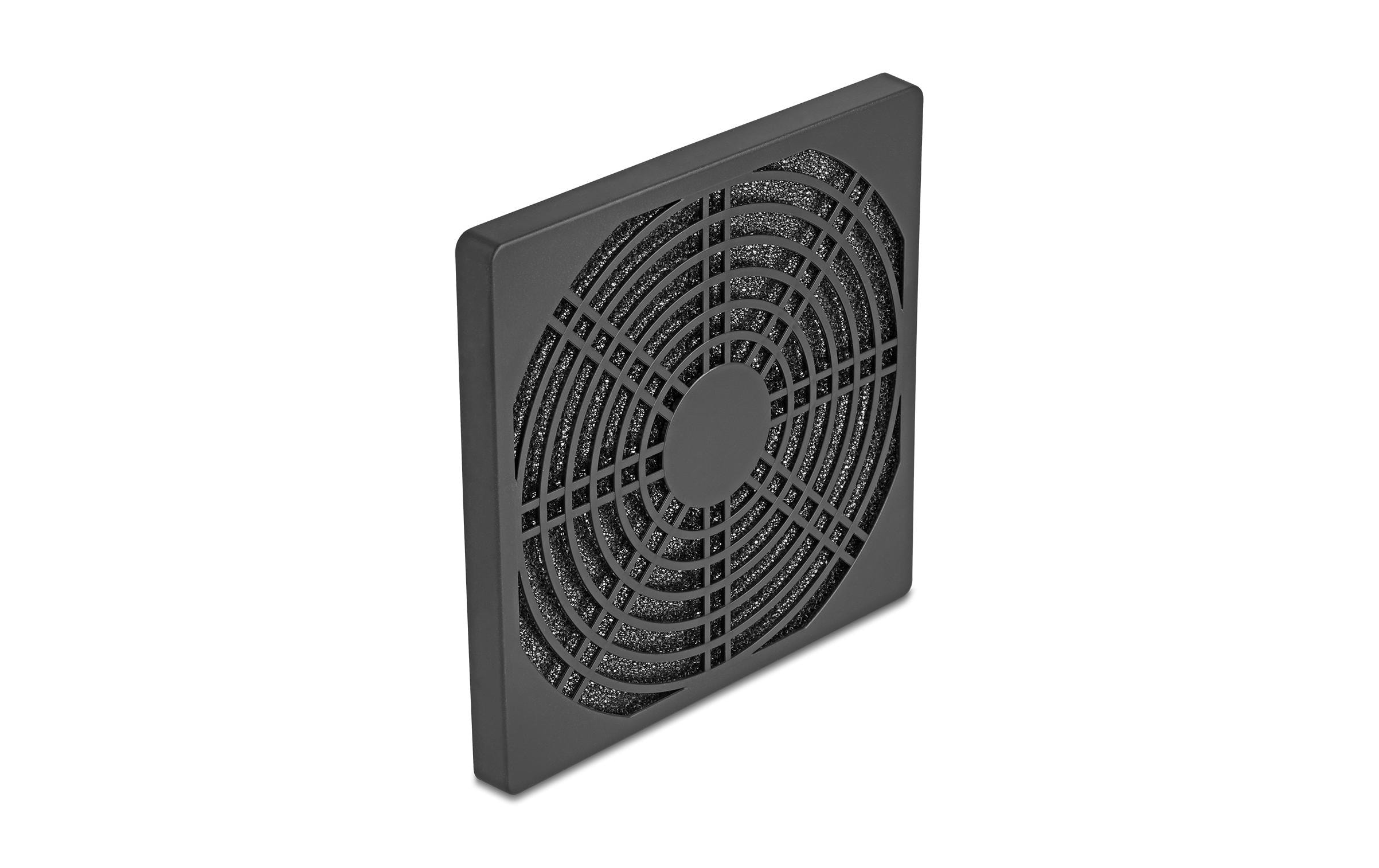 Delock Lüftergitter 120x120mm, schwarz mit Staubfilter, Bedestigung über Schrauben kaufen Schweiz | Mediatech.ch