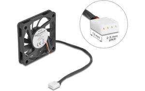 Delock Gehäuselüfter 60x60x10mm, 12V Axiallüfter, schwarz, 12V DC kaufen Schweiz | Mediatech.ch