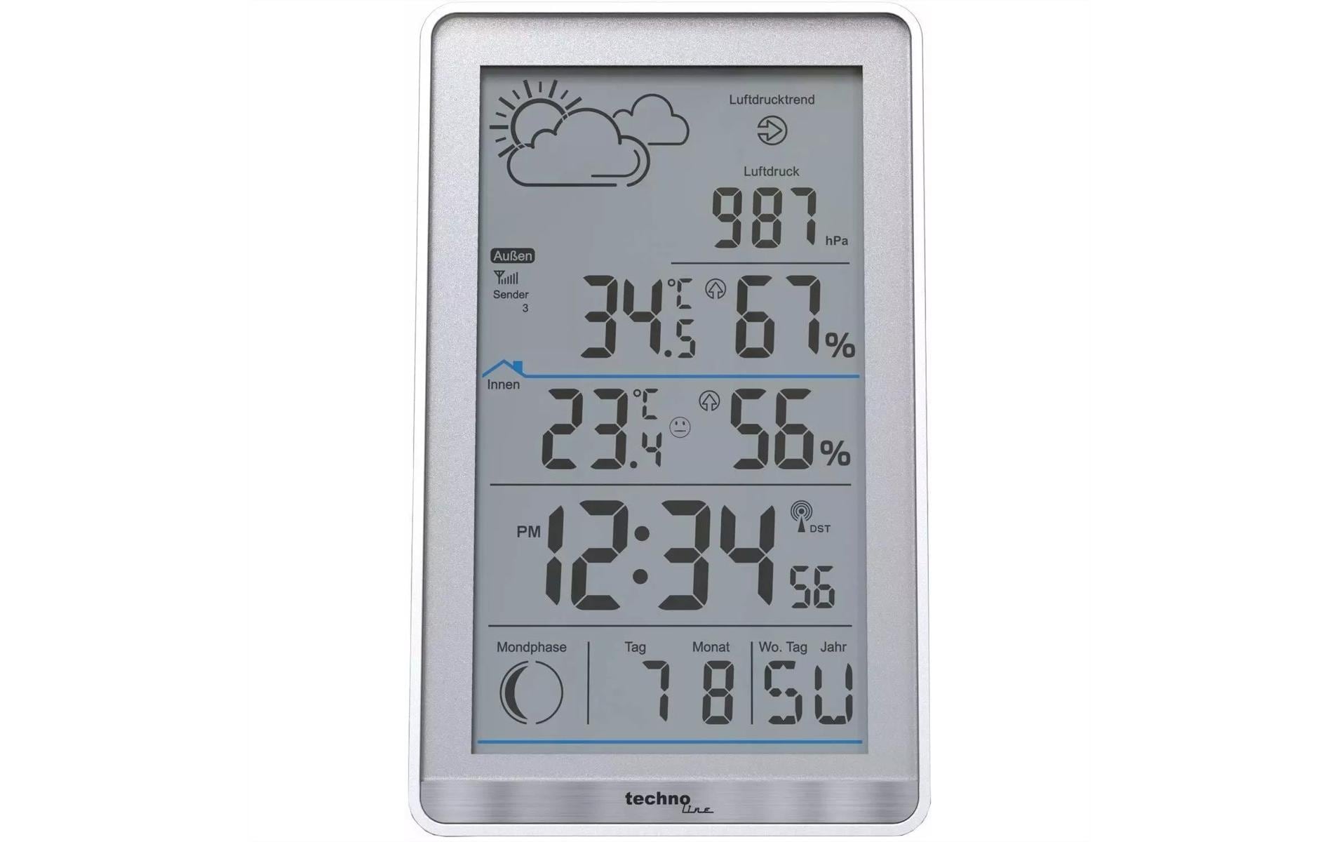 Technoline Wetterstation WS 9218 ohne Batterie, inkl. Sender 30.3249.02 kaufen Schweiz | Mediatech.ch