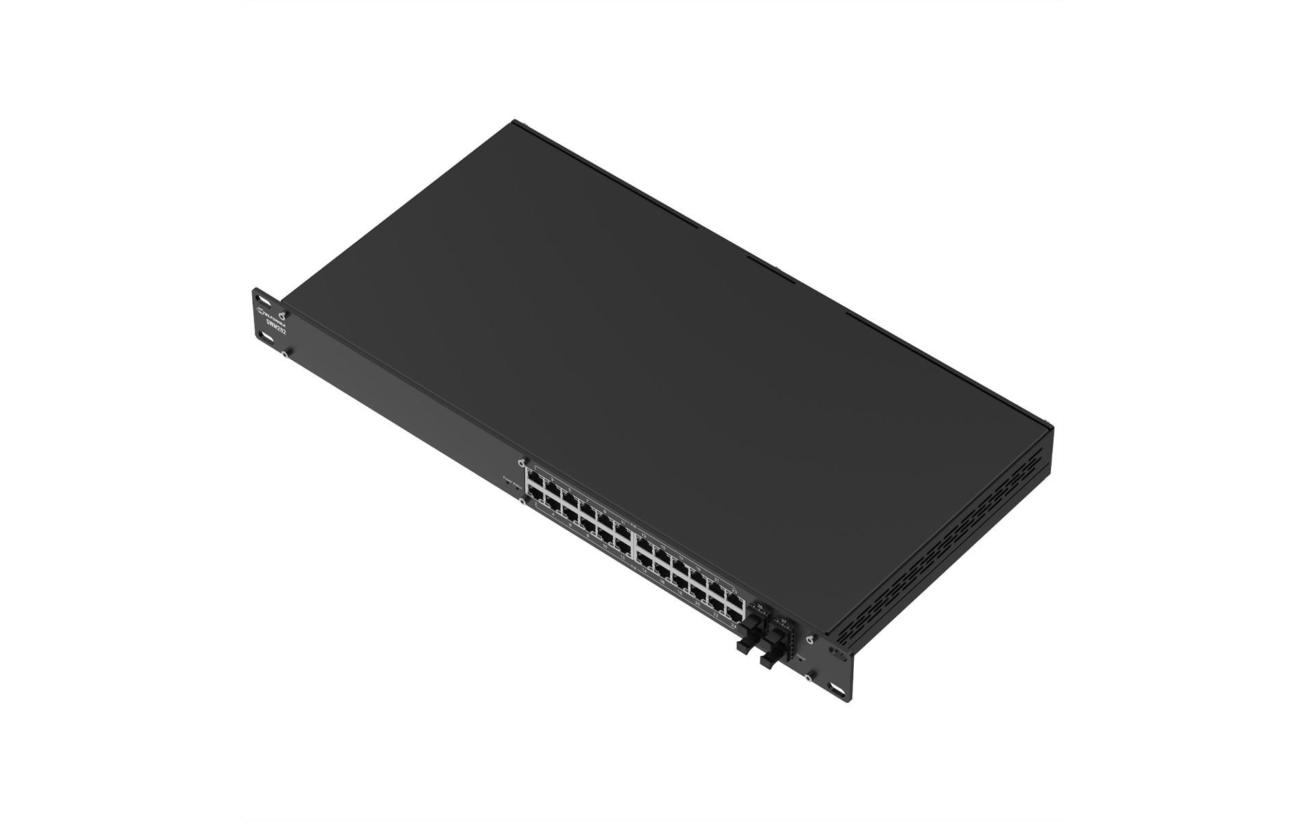 Teltonika SWM282 PoE+ L2 Switch, 28Port 24xGE PoE+, 4xSFP+, 300W Budget, Profinet kaufen Schweiz | Mediatech.ch