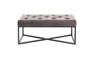 Kare Sitzbank Crossover Grau Schwarz 90x40cm