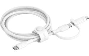 Belkin BoostCharge 2in1 Kabel USB-C und Lightning-Anschluss, Schwarz