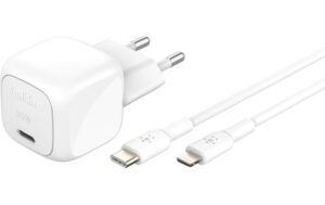 Belkin BoostCharge Ladegerät pd/pps 30W, USB-C/Lightning, Weiss