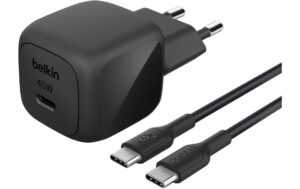 Belkin BoostCharge Ladegerät iinkl Kabel 45W, usb-c/usb-c, Schwarz