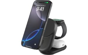 BELKIN UltraCharge 3-in-1 Ladestation Qi2 (25W), Faltbar, Magnetisch, Schwarz