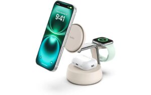 BELKIN UltraCharge Pro 3-in-1 Ladestation Qi2 (25W), Magnetisch, Weiss