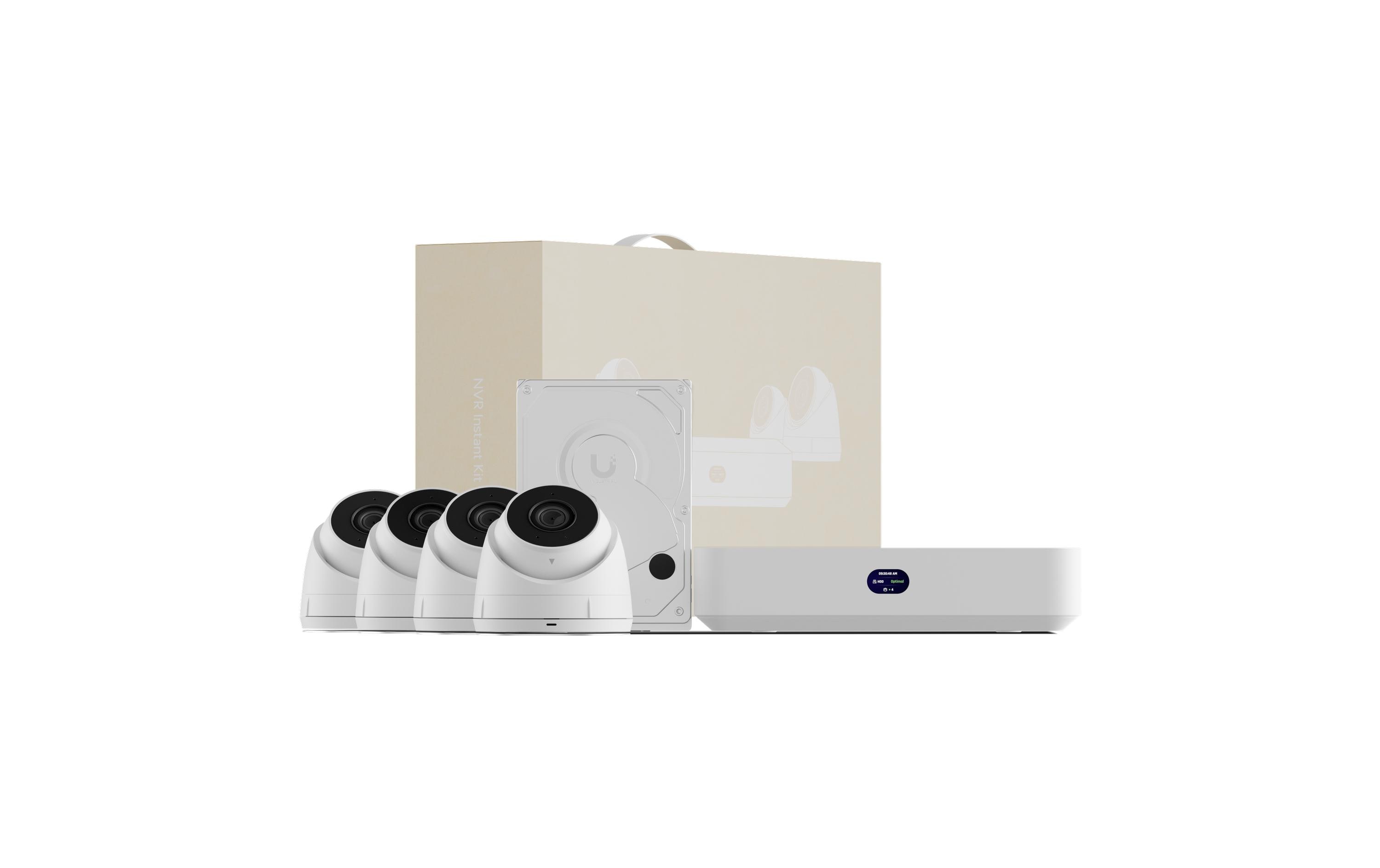 Ubiquiti Unifi Protect UNVR-INSTANT-KIT 1TB, 6Port PoE, 4x 5G Turret Ultra Set