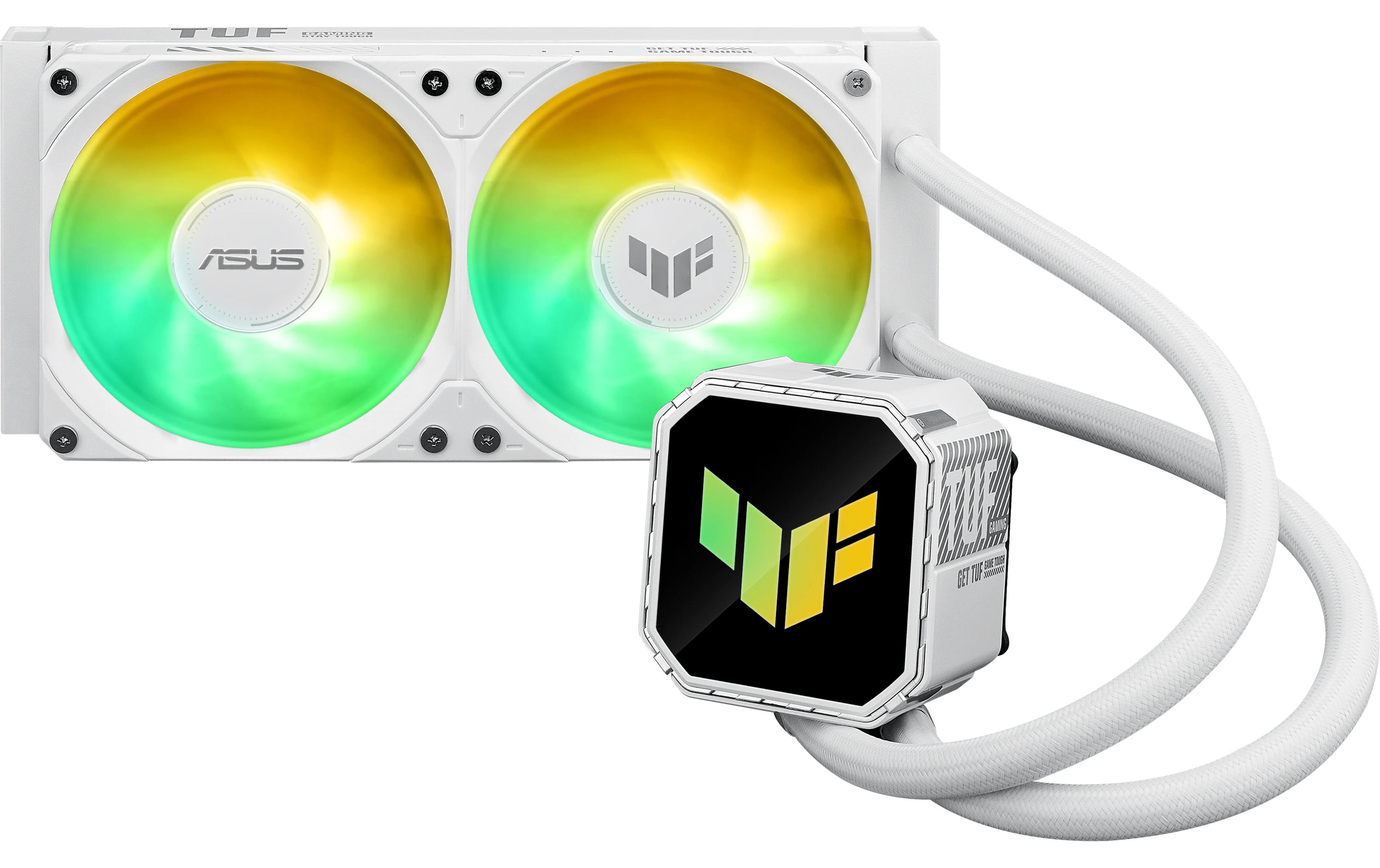 1959033_1 - Mediatech Asus TUF Gaming LC III 240 ARGB WHT Liquid CPU Cooler, 2x120mm ARGB