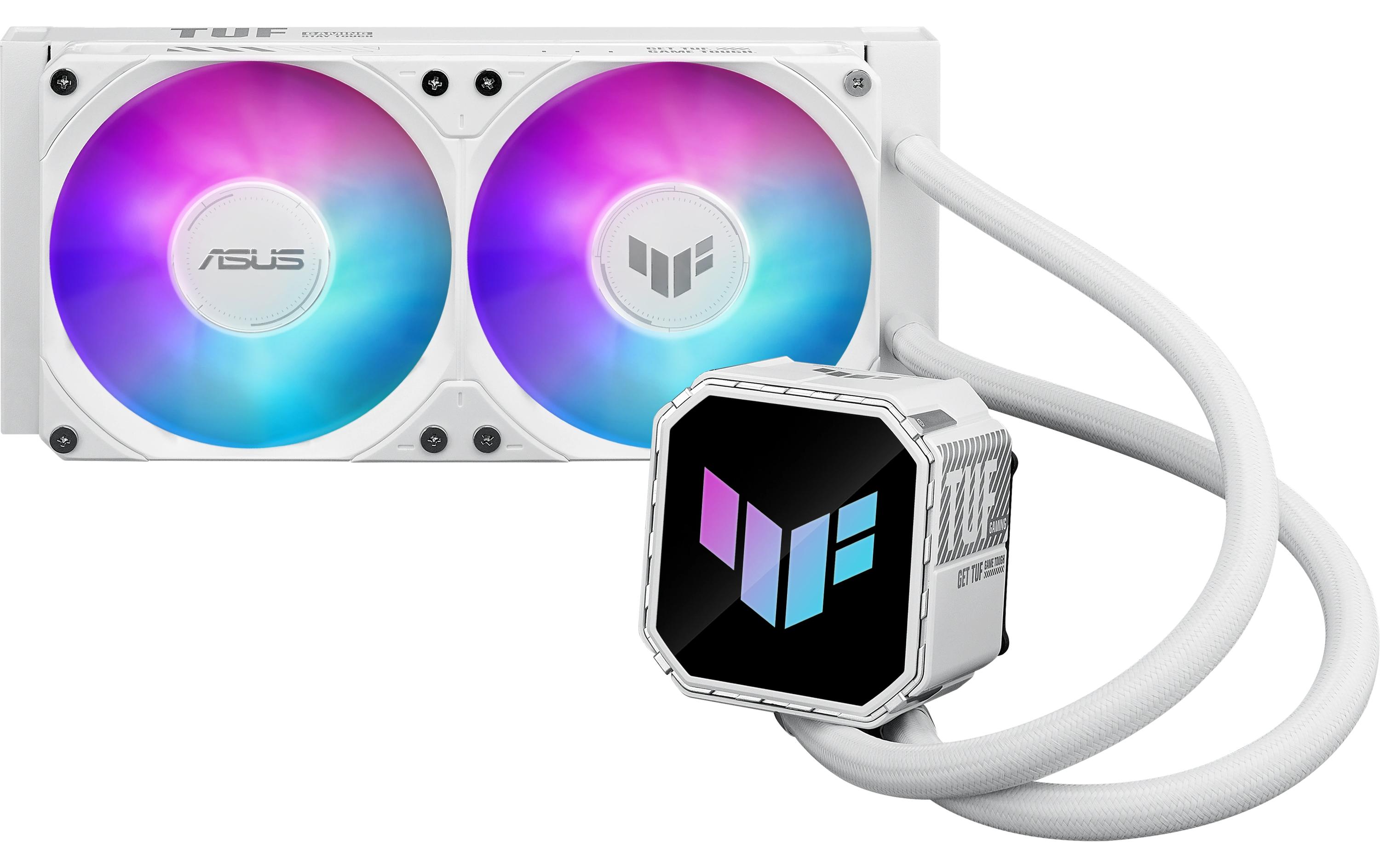 1959033_2 - Mediatech Asus TUF Gaming LC III 240 ARGB WHT Liquid CPU Cooler, 2x120mm ARGB