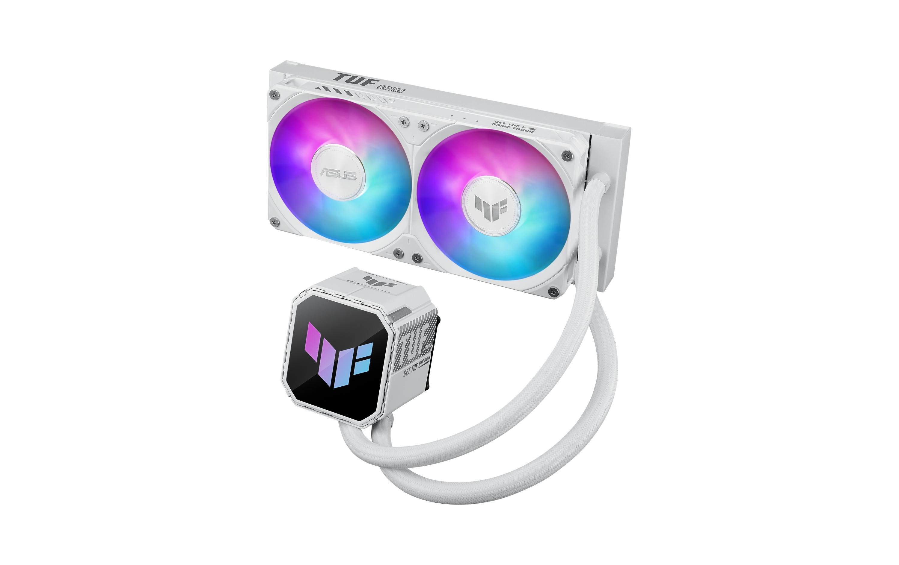 1959033_4 - Mediatech Asus TUF Gaming LC III 240 ARGB WHT Liquid CPU Cooler, 2x120mm ARGB