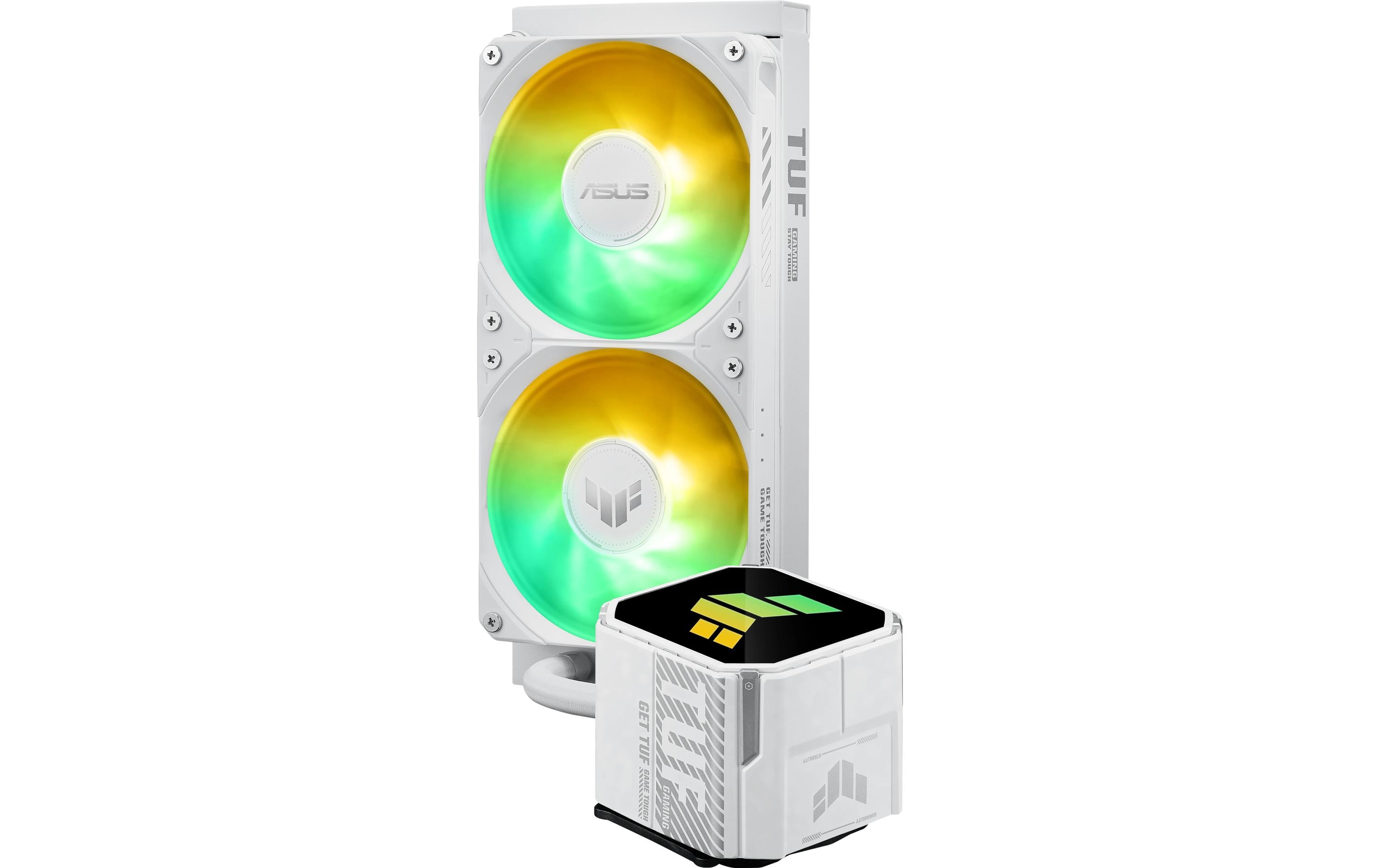 1959033_5 - Mediatech Asus TUF Gaming LC III 240 ARGB WHT Liquid CPU Cooler, 2x120mm ARGB