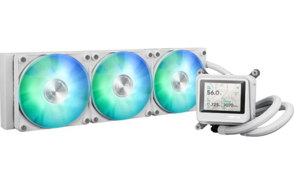 1959035 - Mediatech Asus MAX GAMING LC 360 ARGB LCD WHT Liquid CPU Cooler, LCD, 3x120mm ARGB kaufen Schweiz | Mediatech.ch