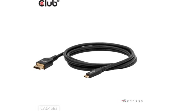 Club 3D, USB Typ C auf DP 2.1 Kabel, 2 Meter