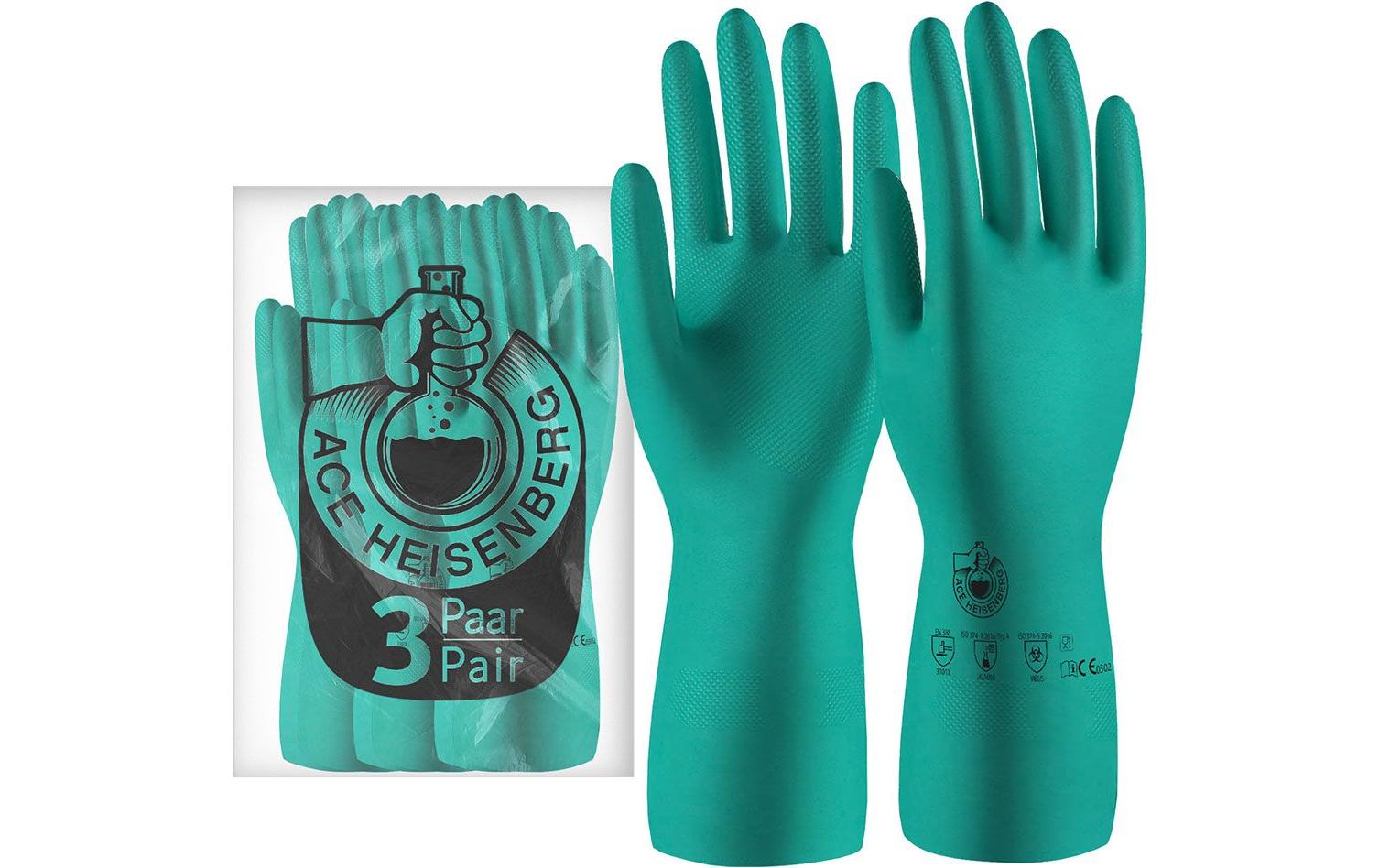 ACE Heisenberg Chemikalienhandschuhe 07/S 3 Paar, Chemikalien-Schutz, Handschuhe kaufen Schweiz | Mediatech.ch