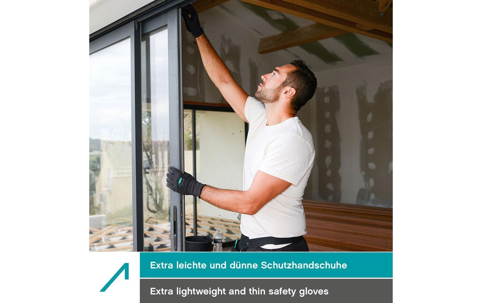 1961682_1 - Mediatech ACE PureBlack PU Arbeitshandschuhe 10 Paar Grösse 11/2XL Allround Handschuh