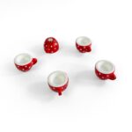 Trendform Magnete CUP 5er Set, rot/weiss