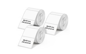 Olympia Etikettenrolle weiss, 3er Pack 40x30mm, 230 Etiketten kaufen Schweiz | Mediatech.ch