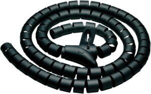 Kabelspirale Polyethylen 2,50m Schwarz 