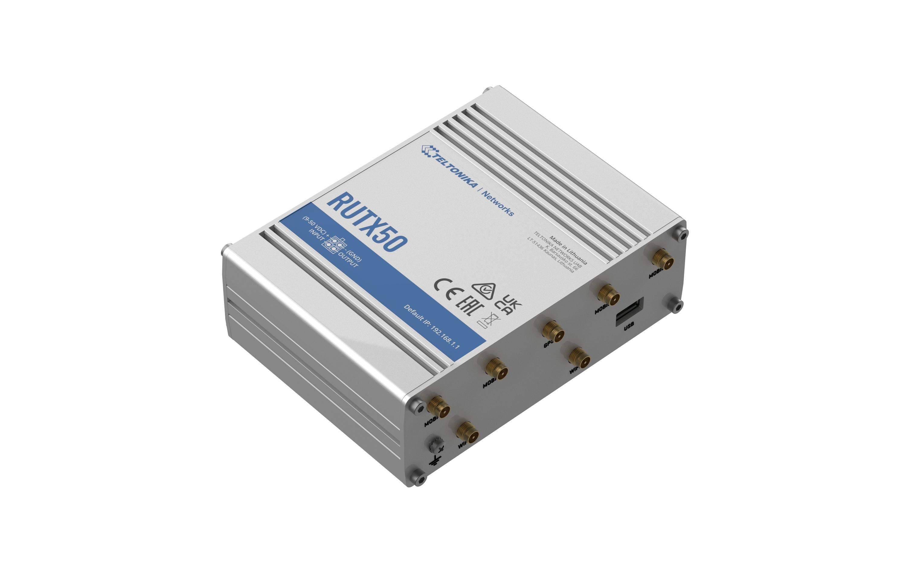 1967023_2 - Mediatech Teltonika 5G Industrierouter RUTX503 eSIM 3.3Gbps 5G, 2Gbps 4G, WiFi-5, 5x GE LAN