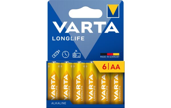 1967688 - Mediatech VARTA Longlife AA, 1.5V, 6Stk 6 Stück, Vollkartonverpackung kaufen Schweiz | Mediatech.ch